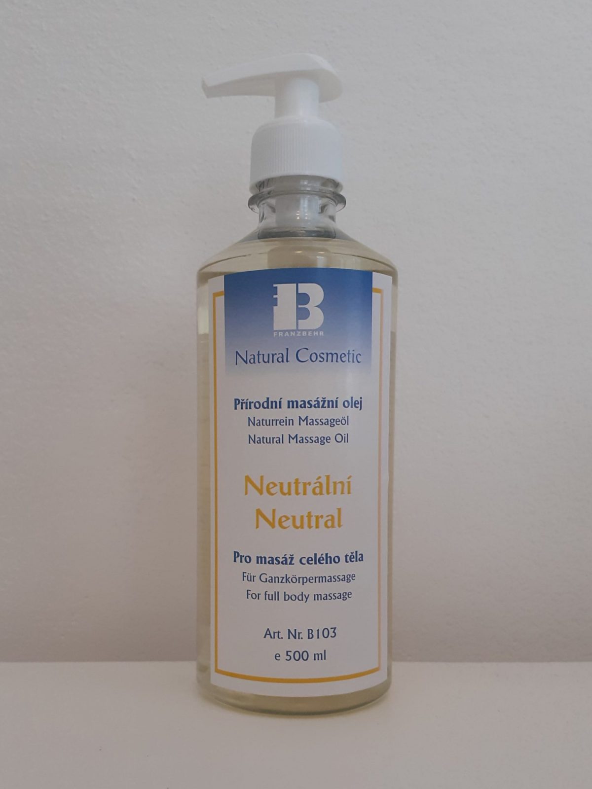 Obrázek produktu Masážní olej neutralní  „Neutral“